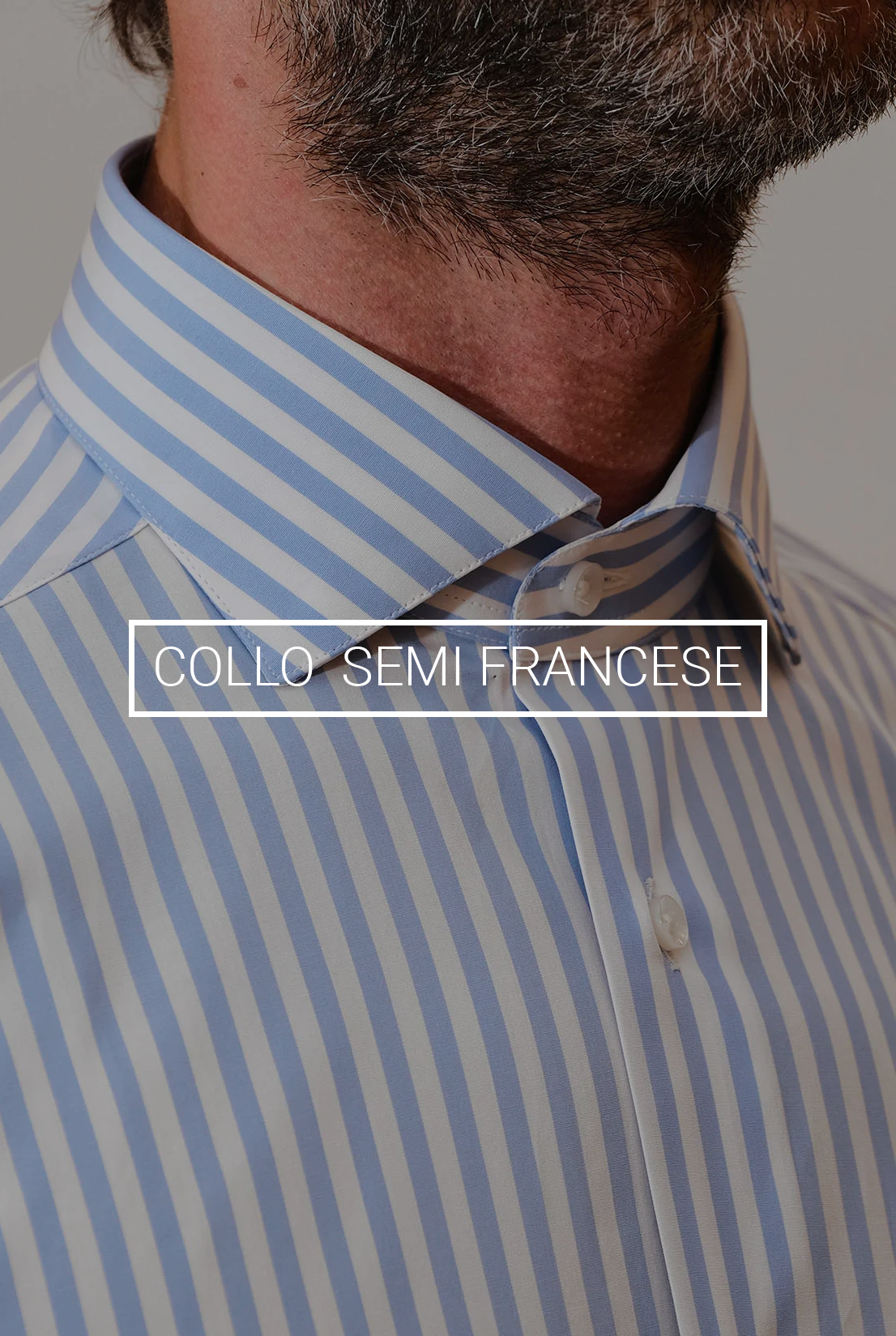 Camicia collo francese in cotone oxford Camicia collo francese in cotone oxford