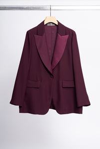 Bordeaux Crepe Tuxedo