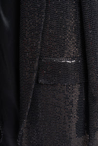 Giacca con Paillettes Nero