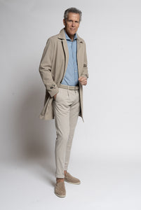 Trench coat in Loro Piana Rain System® fabric - Also available to measure