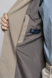 Trench coat in Loro Piana Rain System® fabric - Also available to measure