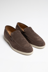Mocassino suede Caffè