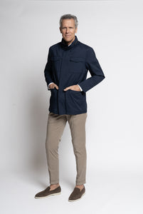 Field Jacket impermeabile traspirante colore Blu