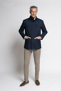 Field Jacket impermeabile traspirante colore Blu