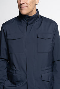 Field Jacket impermeabile traspirante colore Blu