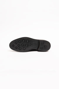 Scarpa polacchino scamosciato testa moro
