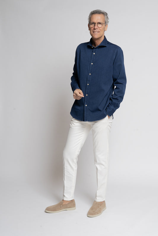 Bolzonella Blue Denim Shirt