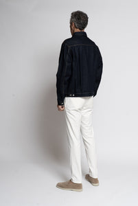 Dark Blue Denim Genova Canvas Jacket