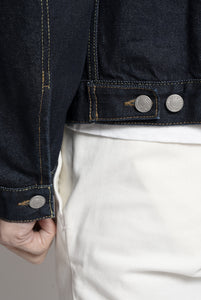 Dark Blue Denim Genova Canvas Jacket
