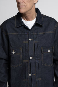 Dark Blue Denim Genova Canvas Jacket