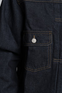 Dark Blue Denim Genova Canvas Jacket