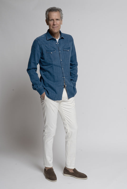 Bolzonella Blue Denim Shirt