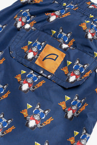 Costume Fantasia Cane che Brinda Blu