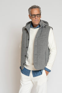 Weste in Loro Piana Green Storm System Fabric