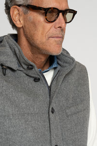 Weste in Loro Piana Green Storm System Fabric