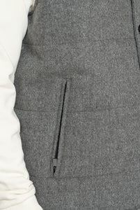 Weste in Loro Piana Green Storm System Fabric