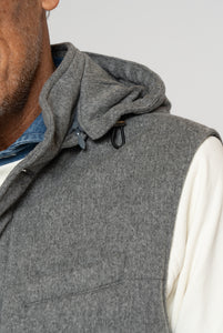 Weste in Loro Piana Green Storm System Fabric