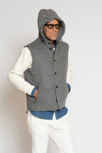 Weste in Loro Piana Green Storm System Fabric