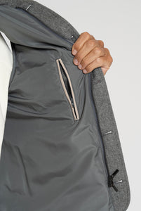 Weste in Loro Piana Green Storm System Fabric