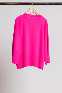 Maglia in misto cashmere  Fucsia
