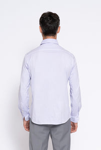 Polo camicia in cotone Lilla