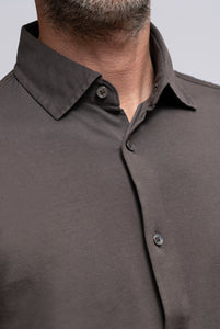 Poloshirt aus bordeauxfarbener Baumwolle 