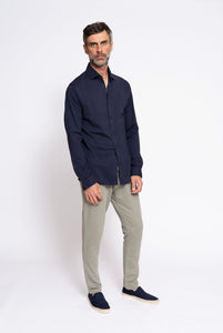 Navy cotton polo shirt 