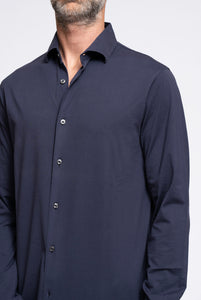 Navy cotton polo shirt 