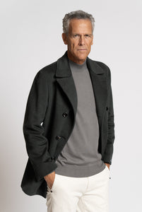 Cappotto Doppiopetto in Puro Cashmere Verdone
