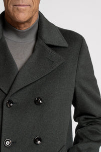 Cappotto Doppiopetto in Puro Cashmere Verdone