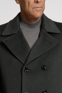 Cappotto Doppiopetto in Puro Cashmere Verdone