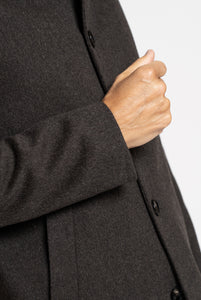 Cappotto in Tessuto Loro Piana Capolavoro Marrone Melange - Realizzabile Anche Su Misura