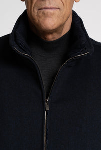 Giubbotto in Tessuto Loro Piana Green Storm System Navy - Relaizzabile Anche Su Misura