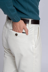 Cream corduroy trousers