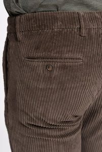 Pantalone Re-Hash in Velluto a Coste Testa di Moro