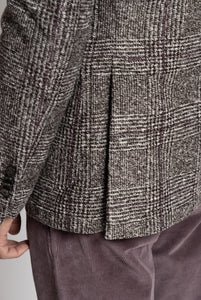 Single Breasted Blazer in Melange Grey Wool