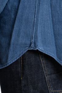 Camicia Bolzonella in denim pesante Blu