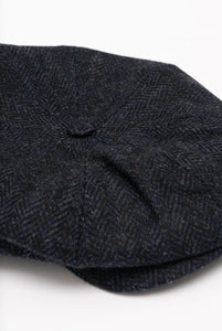 York Lawrence and Foster Coppola in Blue Melange Herringbone Wool