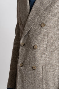 Single Breasted Blazer in Melange Grey Wool