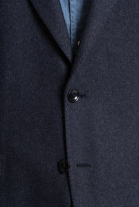 Single Breasted Blazer in Melange Grey Wool