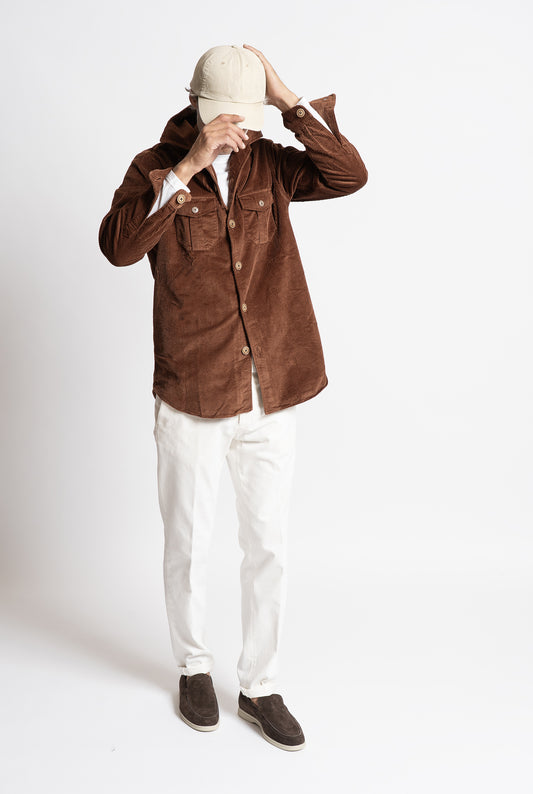 Overshirt  Bolzonella in Velluto Bruciato