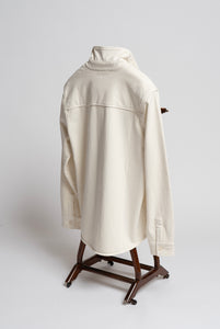 Overshirt In Cotone pesante Crema