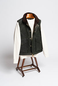 Manifatture Ceccarelli Alligator Vest Verde Militare