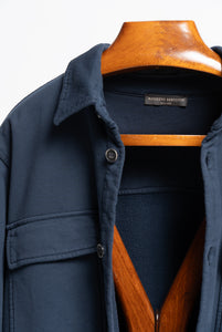 Navy Winter Cotton Overshirt