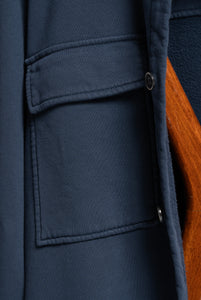 Navy Winter Cotton Overshirt