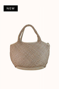 Panier Teti in Pelle Lavata Intrecciata a Mano