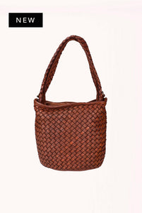 Hand Woven Washed Leather Goddess Bag