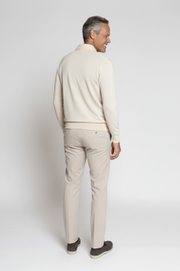 Polo in Royal Merino Wool Super Fine Grey