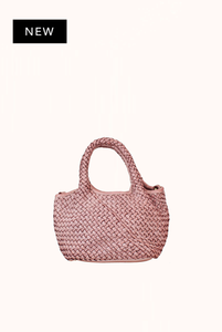 Panier Teti Mini in Hand-Woven Washed Leather