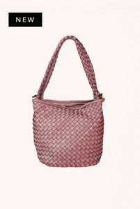 Hand Woven Washed Leather Goddess Bag